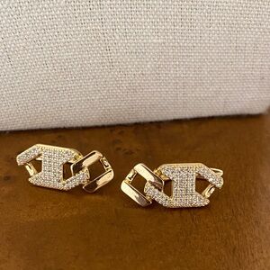 Chic Gold and Silver Women's Earrings